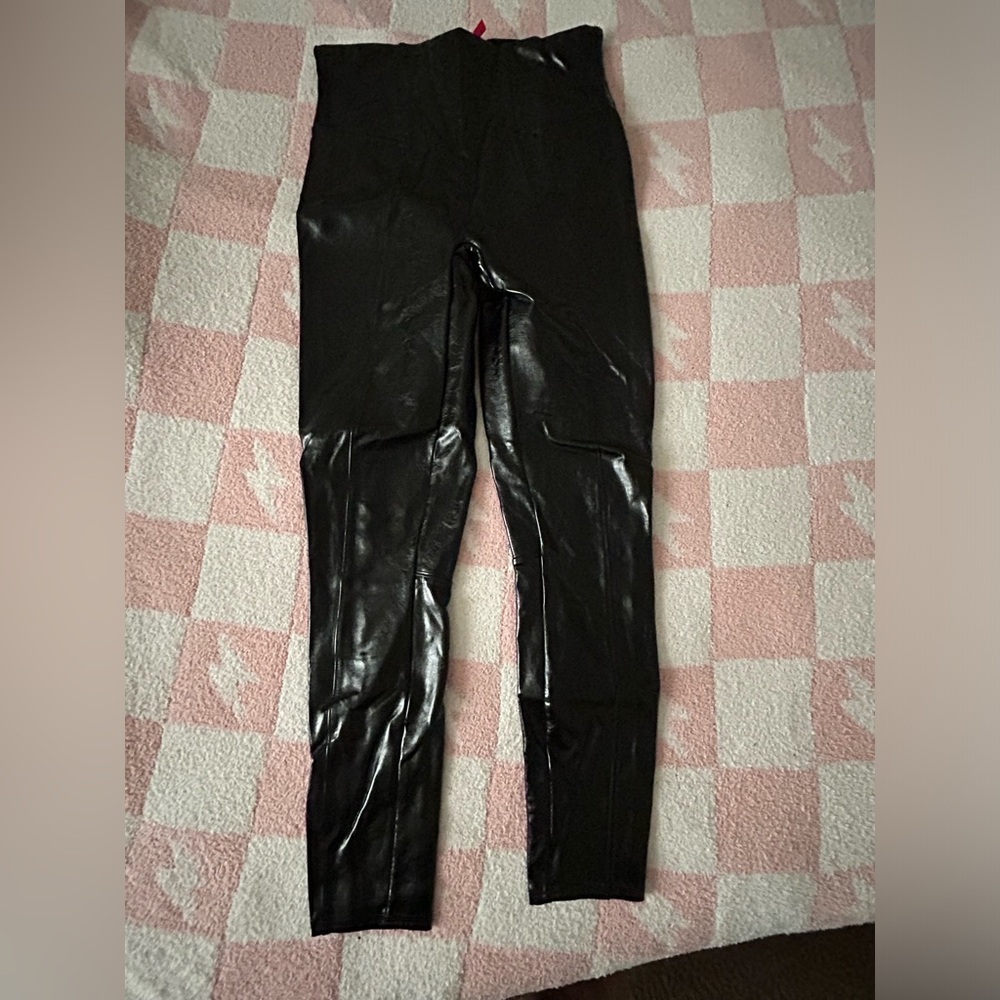 SPANX Moto Black Leggings